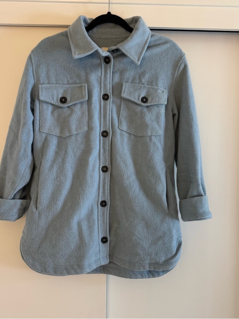 Thread & Supply Blue Jacket Top - Light Blue